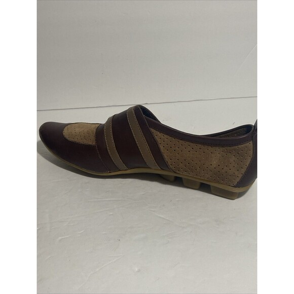 Me Too Ladies Leather Suede Slip On Pointed Toe Shoe Hook And Loop Strap Gel Sol - Picture 8 of 11